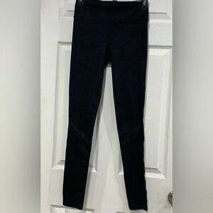 Gaiam Black Yoga Leggings Om Mesh Yoga Leggings XS